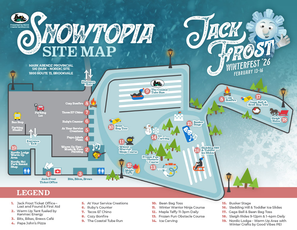 JackFrost 26 Snowtopia Site Map